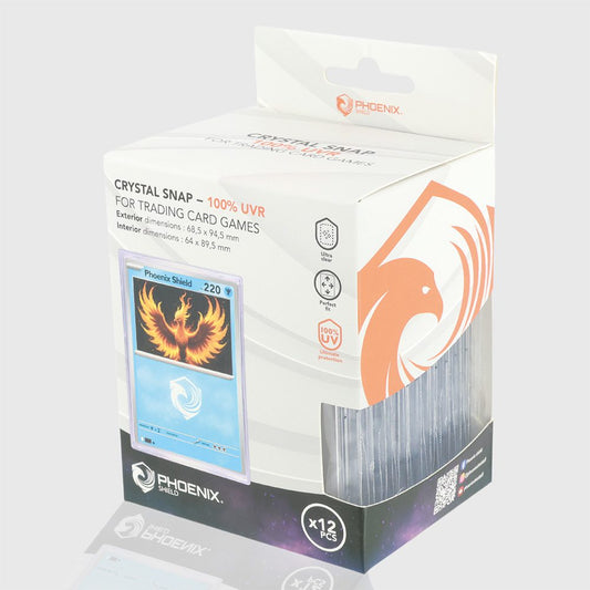 Boitier Crystal Snap 100% UVR Toploader Pokémon Phoenix Shield X12